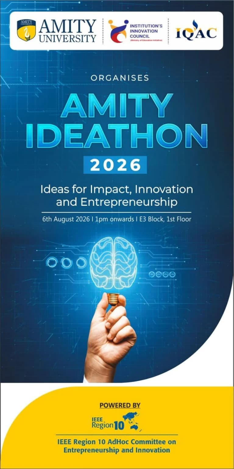 Amity Ideathon 2026: ideas with purpose — photograph 1 from the original post